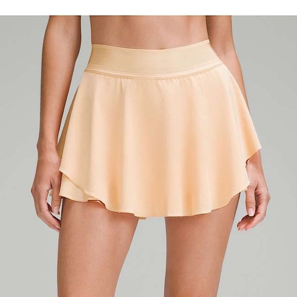 Lululemon Court Rival High-Rise Skirt LONG in Summer Glow, sz.4 NWT